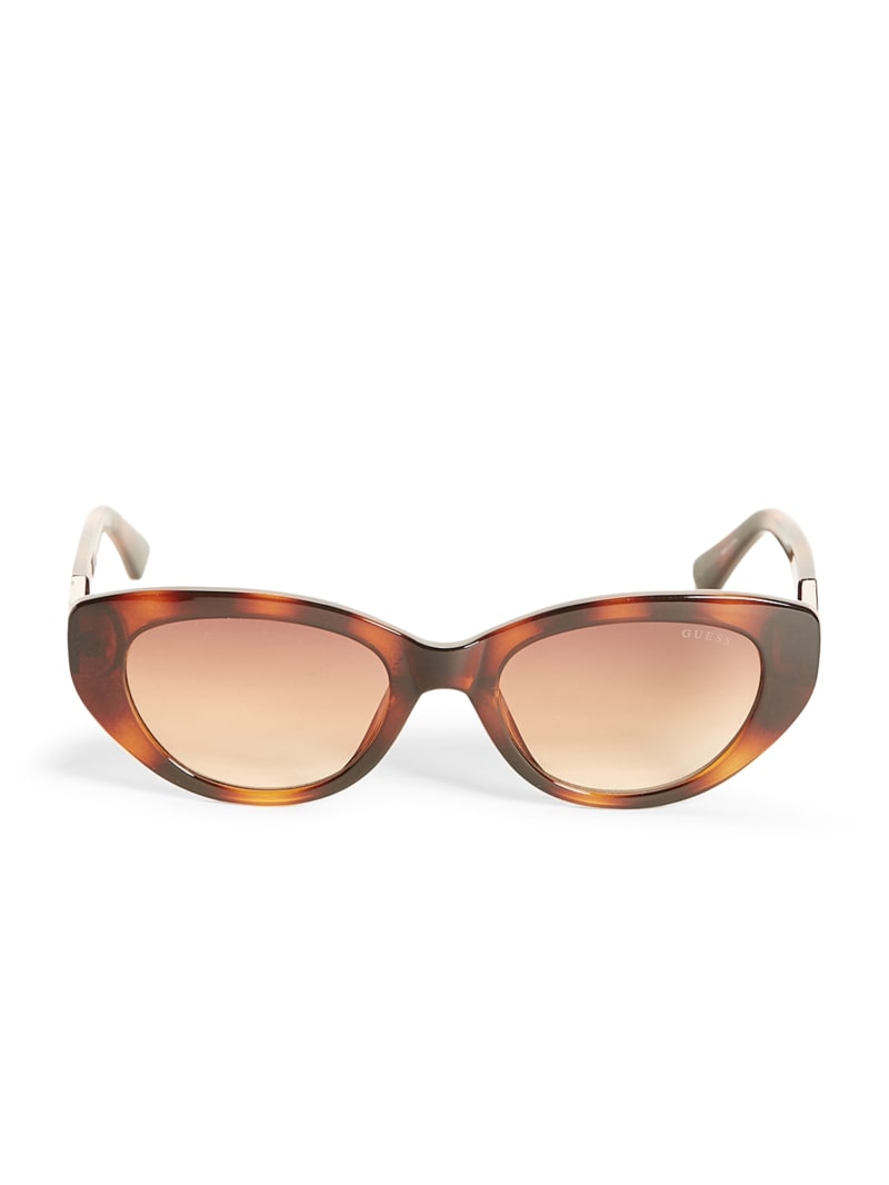 Okulary Słoneczne Damskie Guess Colored Plastic Cat-Eye Różowe Złote | 164782-EPN