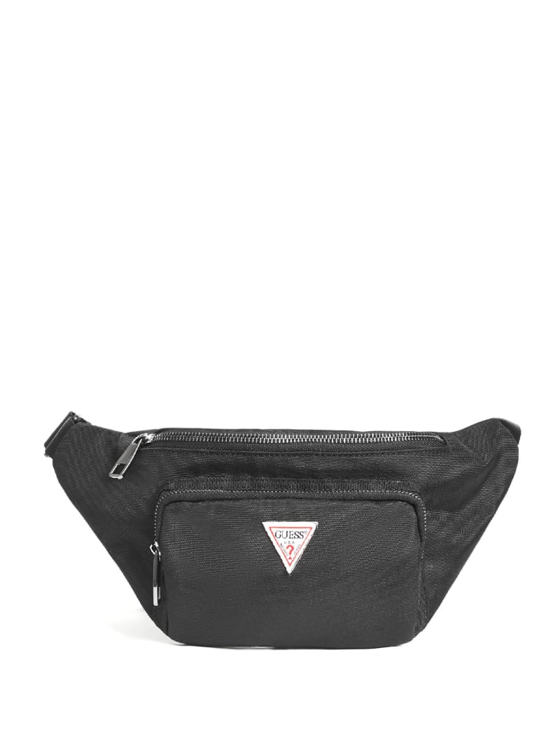 Plecaki Męskie Guess Płócienne Fanny Pack Czarne | 174023-LQA