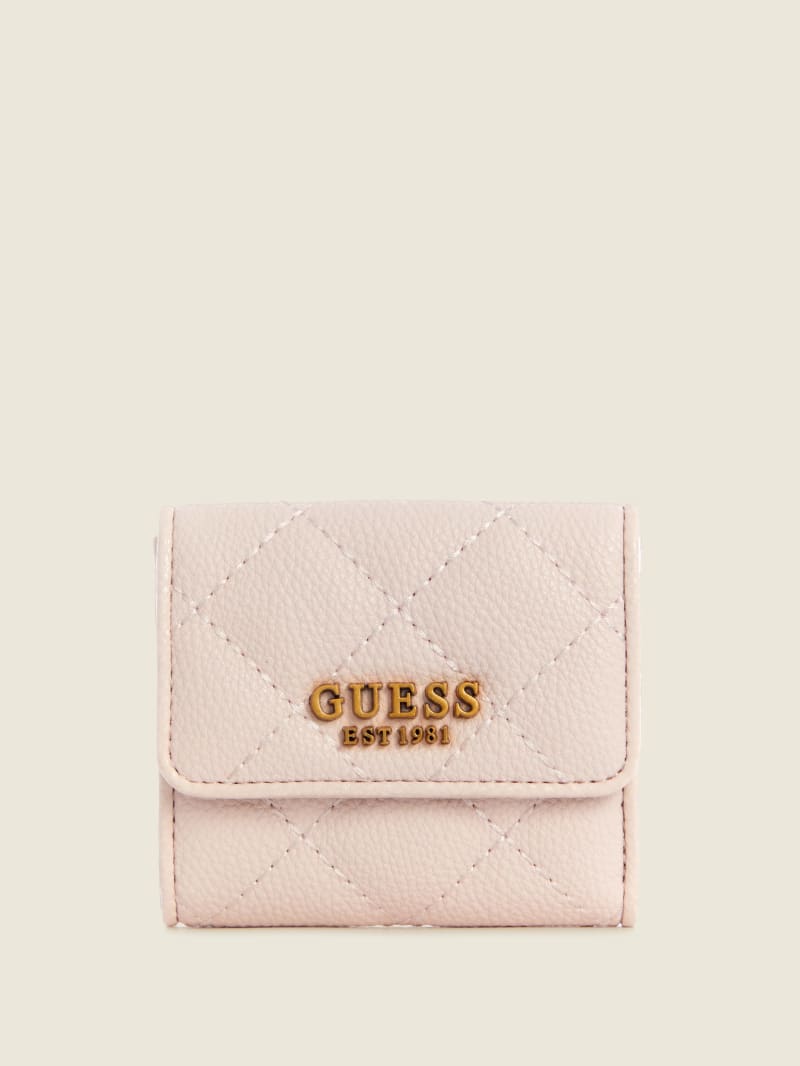 Portfele Damskie Guess Abey Card & Coin Purse Różowe | 973682-HXO