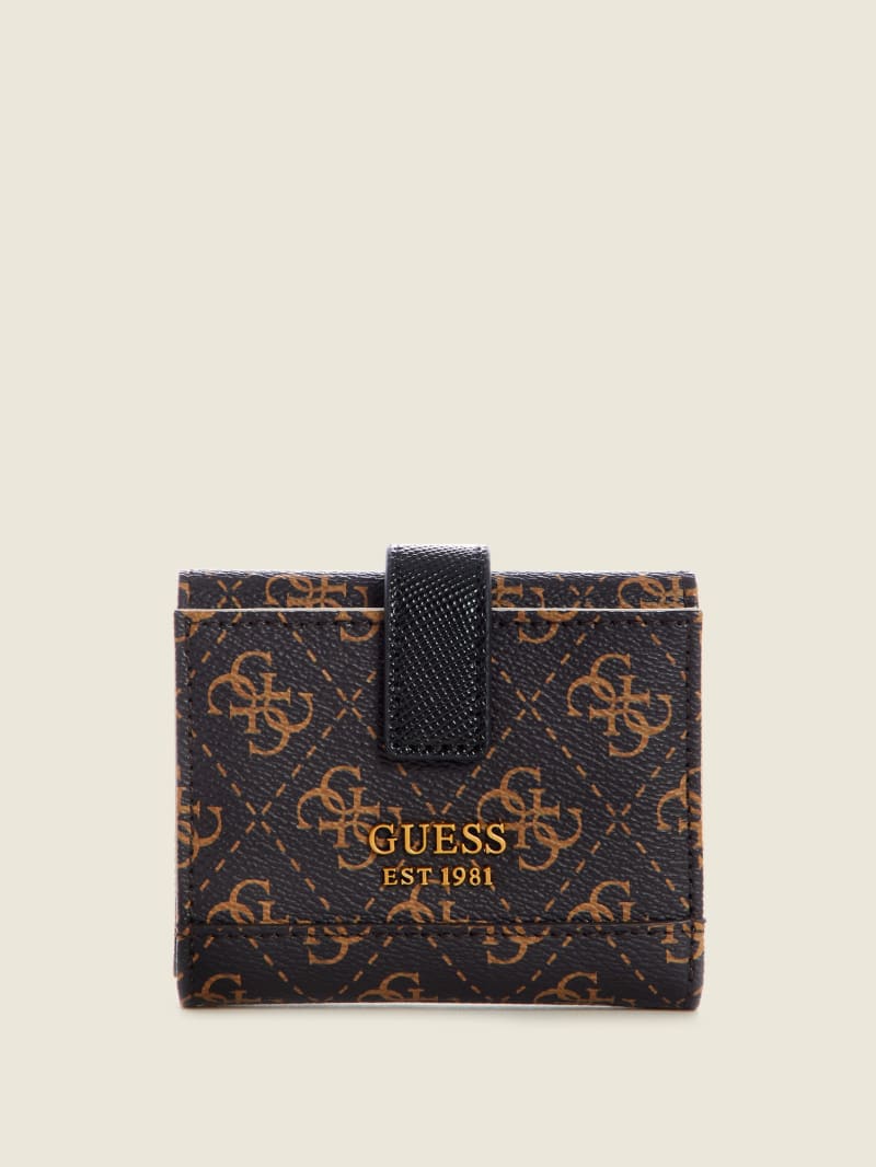 Portfele Damskie Guess Cordelia Logo Small Trifold Kolorowe | 359216-MZY