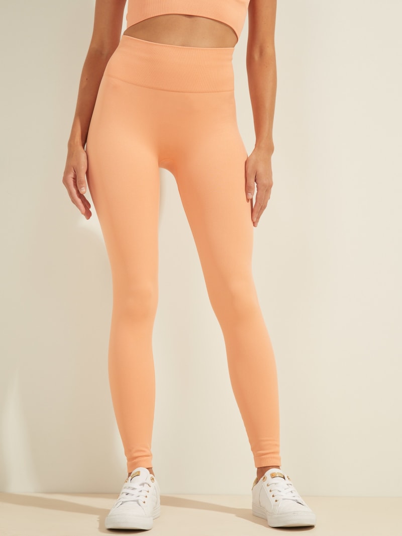 Spodnie Damskie Guess Alma Seamless Leggings Pomarańczowe | 864905-AOX