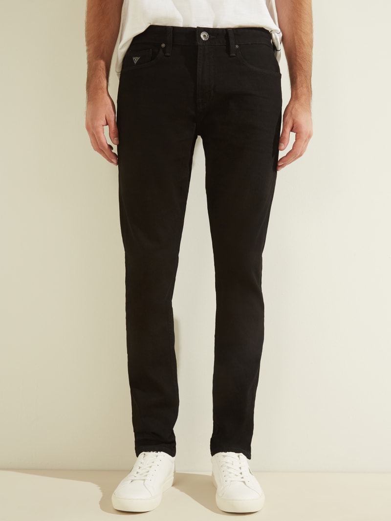 Spodnie Męskie Guess Slim Tapered Czarne | 170523-VPL