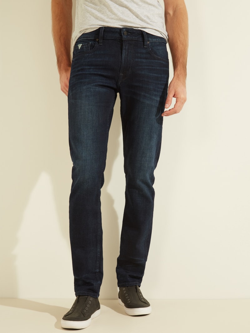 Spodnie Męskie Guess Slim Tapered Granatowe | 235410-NCR