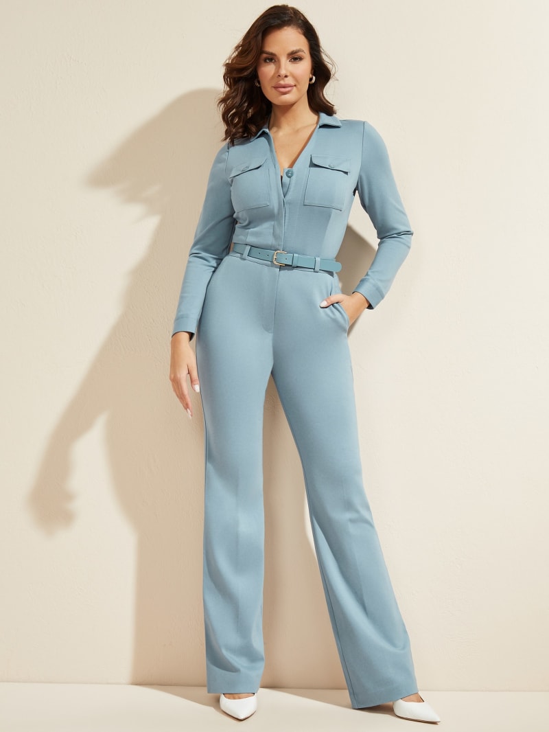 Sukienki Damskie Guess Jones Jumpsuit Niebieskie | 869320-ZXM