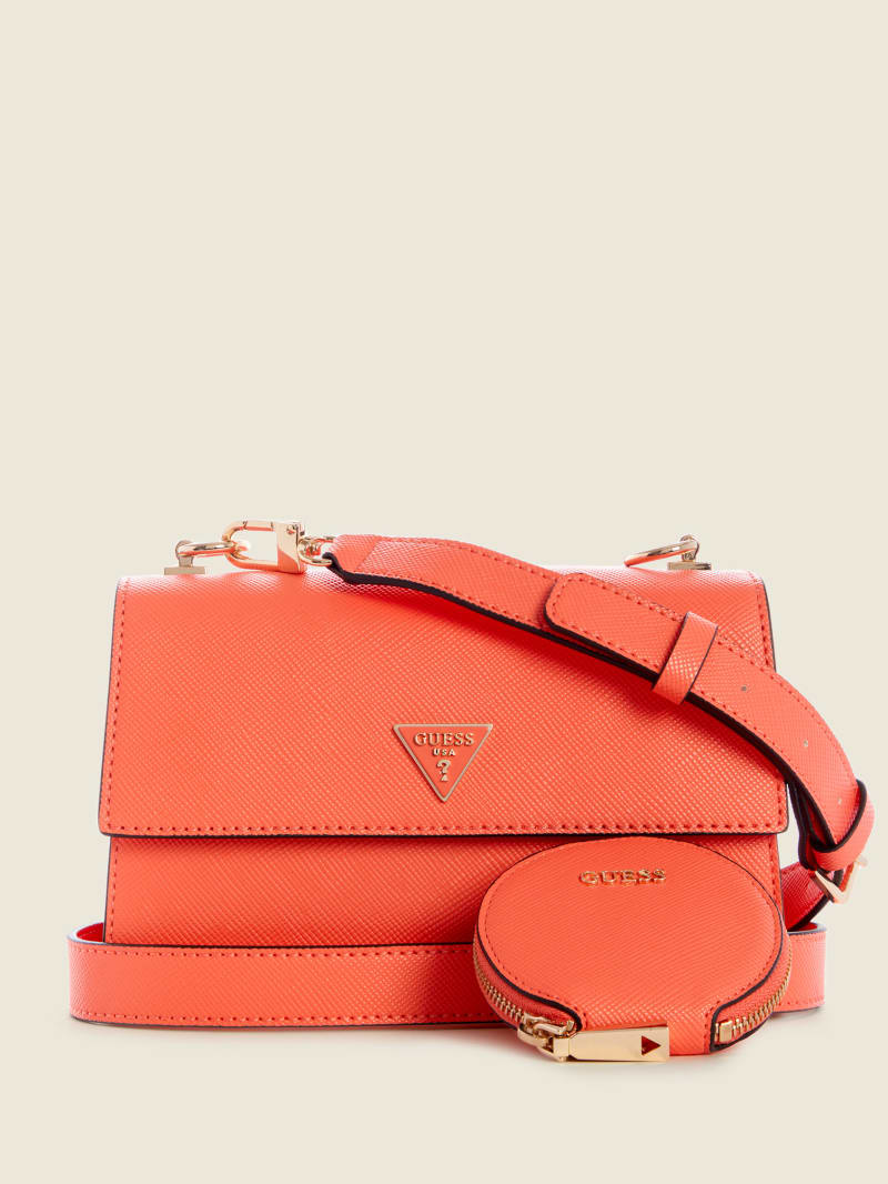 Torba Crossbody Damskie Guess Alexie Flap Koralowe | 867935-LHY