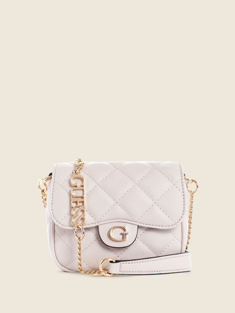 Torba Crossbody Damskie Guess Gillian Quilted Flap Szare | 819052-JRM