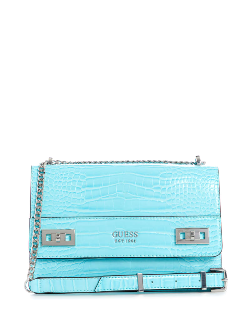 Torba Crossbody Damskie Guess Katey Convertible Głęboka Turkusowe | 091283-SWM