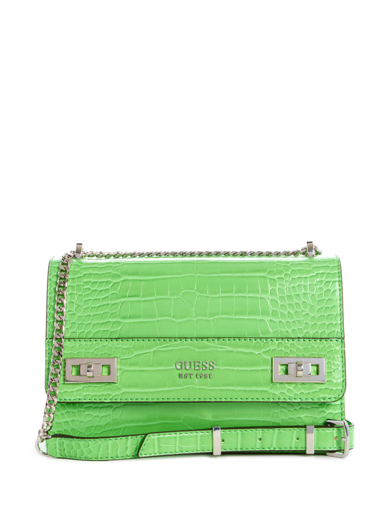 Torba Crossbody Damskie Guess Katey Convertible Zielone | 354926-XKC