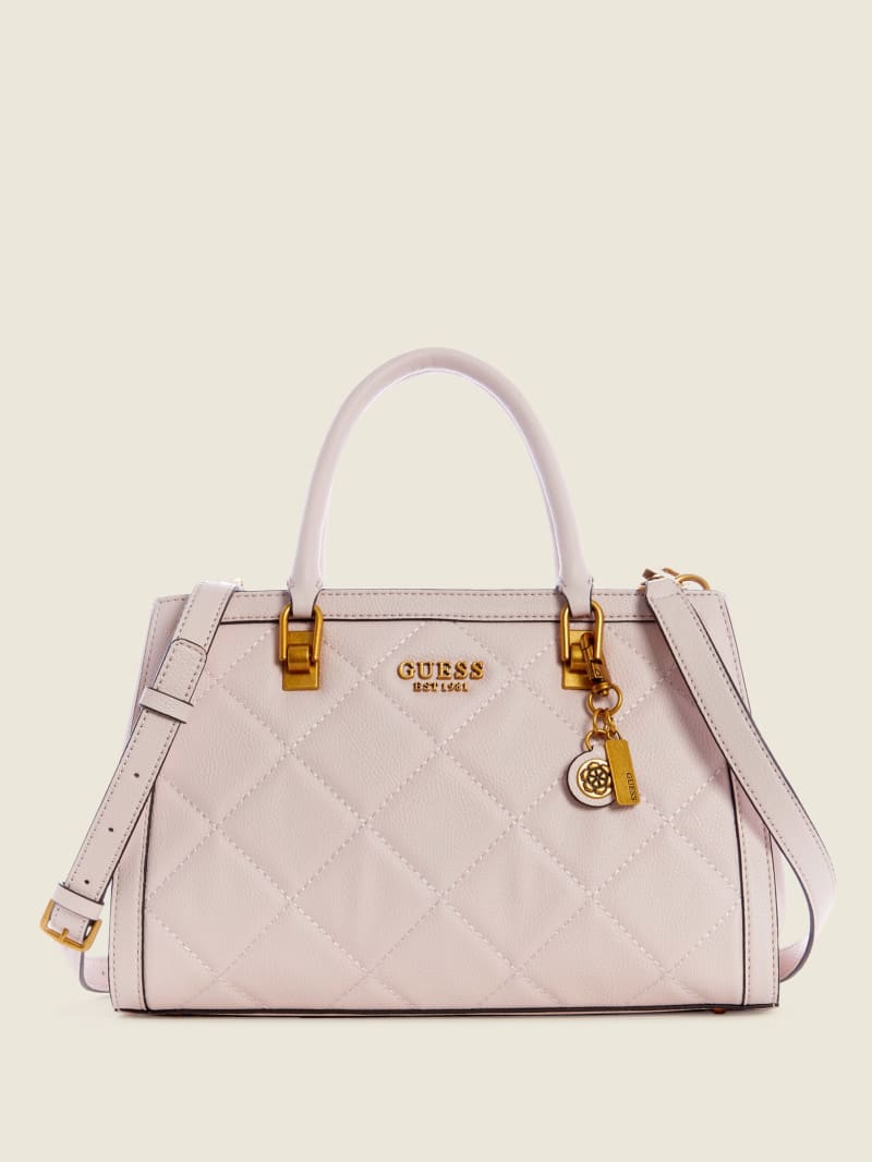 Torba Satchel Damskie Guess Abey Elite Girlfriend Różowe | 853491-PZD