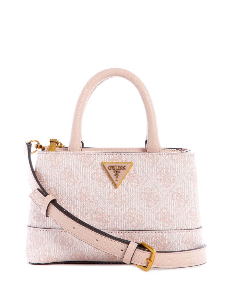 Torba Satchel Damskie Guess Cordelia Logo Różowe | 843720-AHD