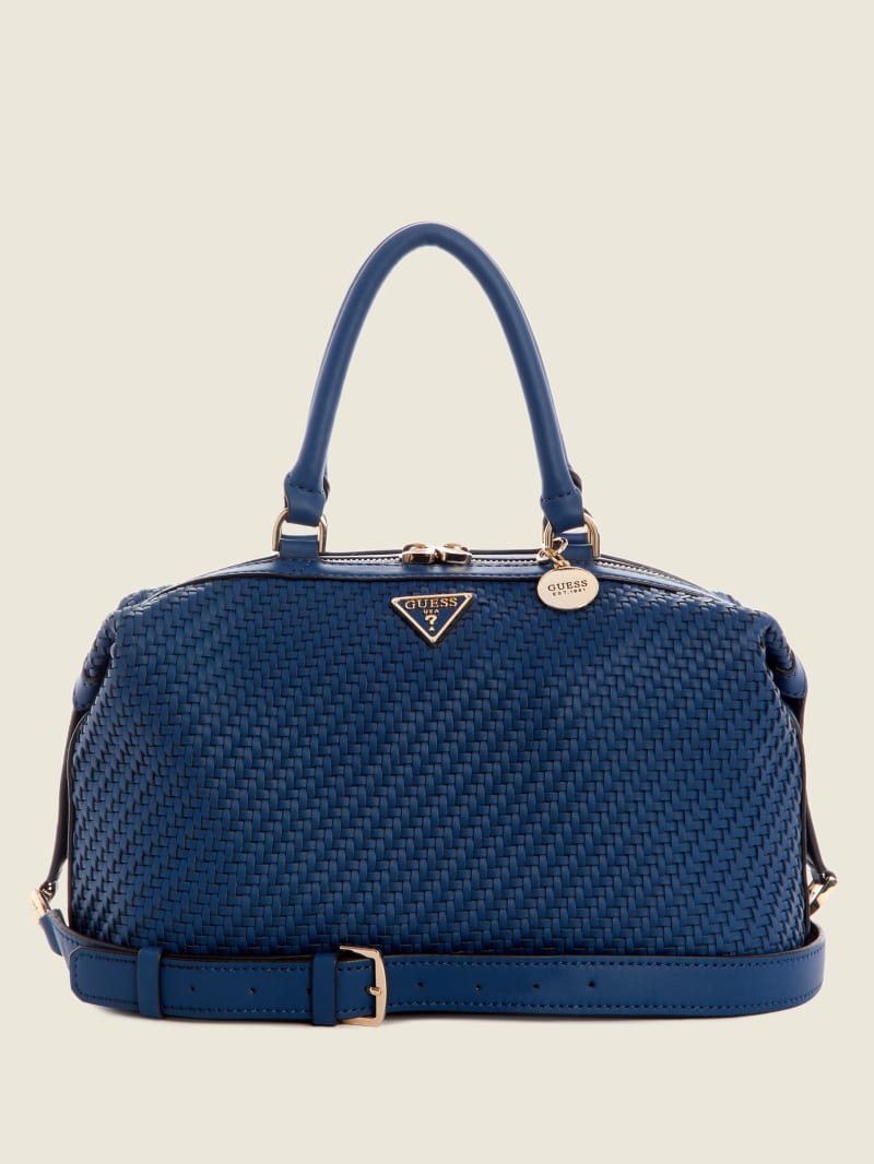 Torba Satchel Damskie Guess Hassie Soho Granatowe | 814392-OPF