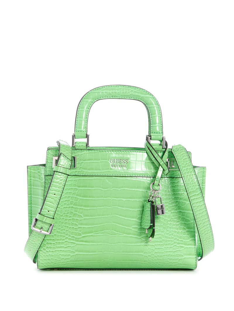 Torba Satchel Damskie Guess Katey Girlfriend Zielone | 573946-YAB