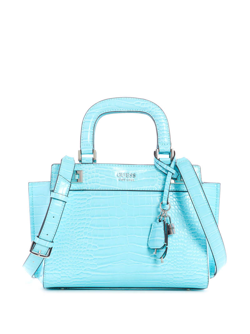 Torba Satchel Damskie Guess Katey Girlfriend Głęboka Turkusowe | 627318-AFY