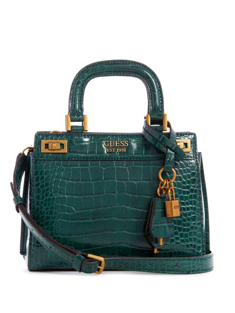 Torba Satchel Damskie Guess Katey Zielone | 215348-AZJ