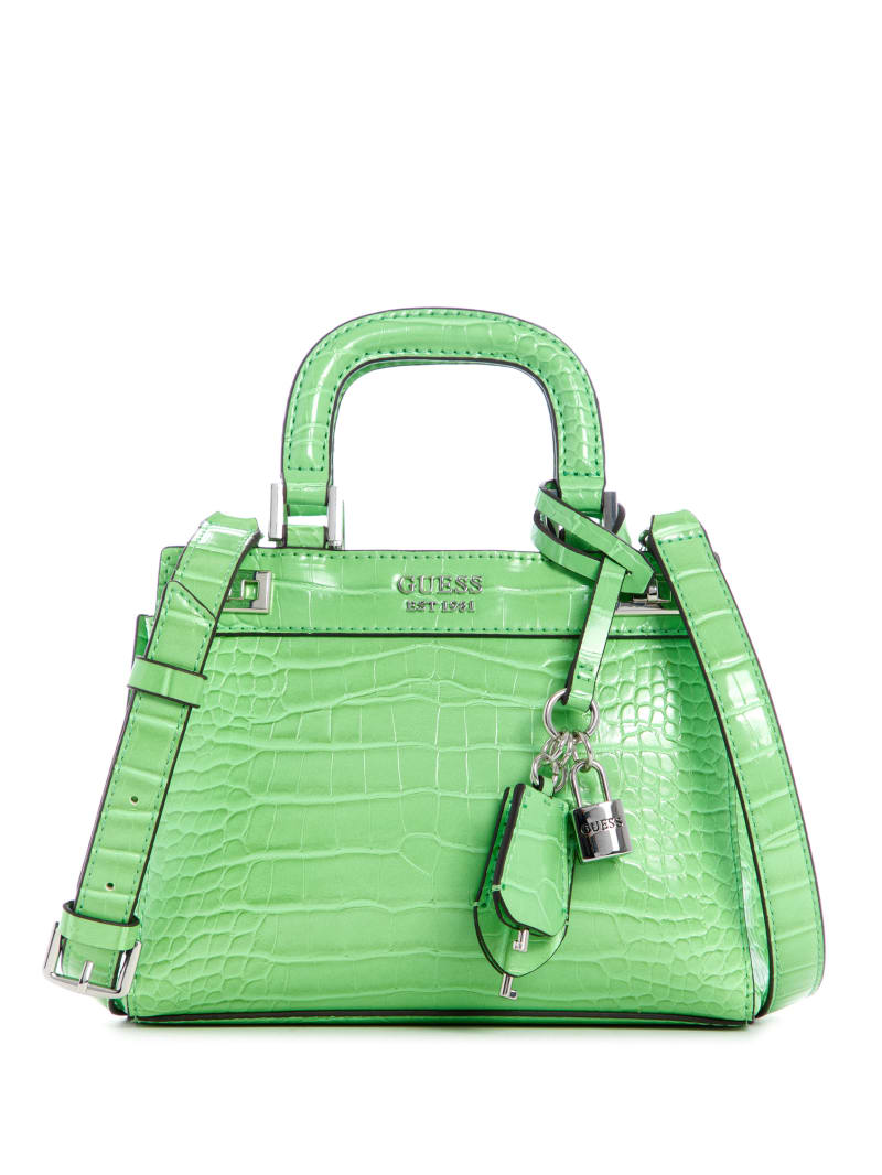 Torba Satchel Damskie Guess Katey Zielone | 673291-QKP