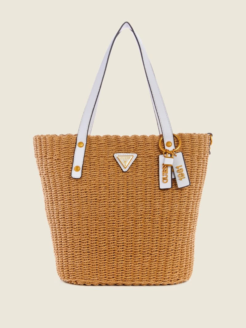 Torby Tote Damskie Guess Lilica Białe | 562390-YRX