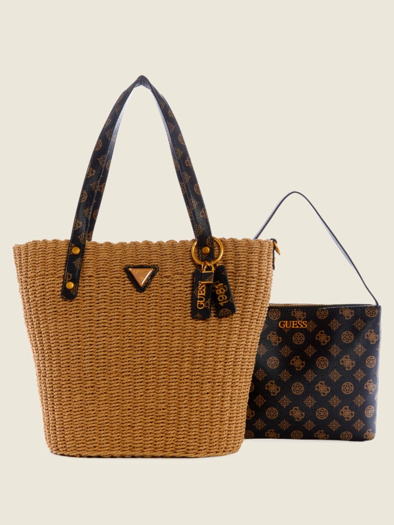 Torby Tote Damskie Guess Lilica Brązowe | 215943-WHV