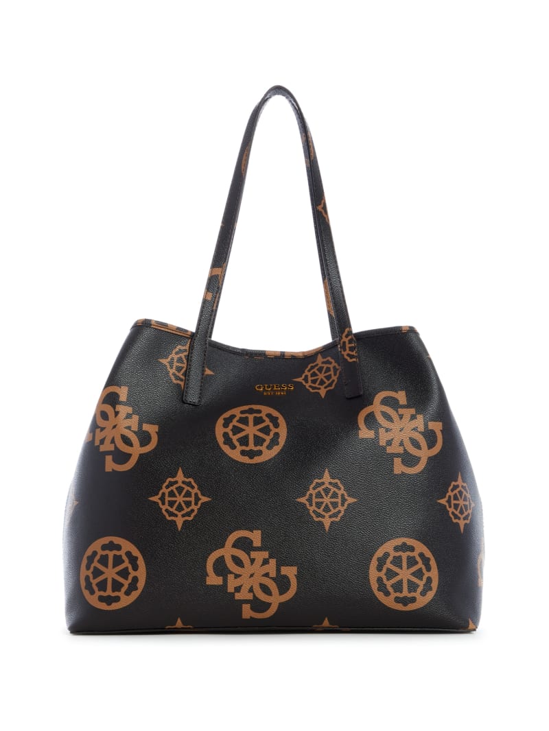 Torby Tote Damskie Guess Vikky Logo Large Kolorowe | 102364-LWY