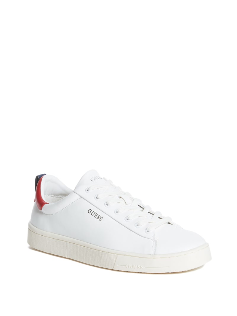 Trampki Męskie Guess Vice Low-Top Białe | 738961-ZUI