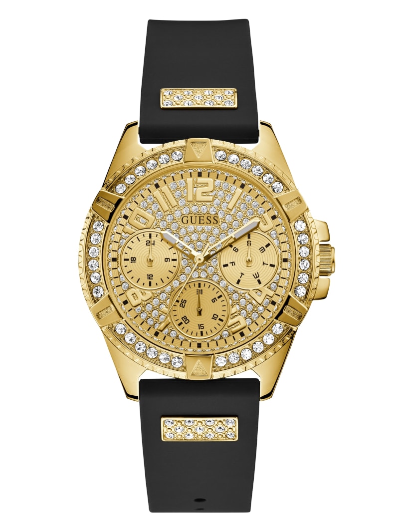 Zegarek Damskie Guess Gold-Tone And Wielofunkcyjny Czarne | 196830-GJA