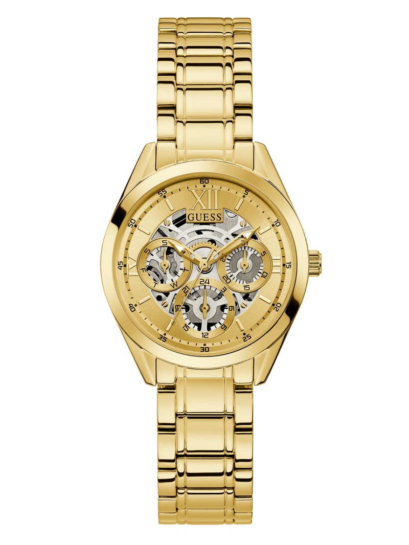 Zegarek Damskie Guess Gold-Tone Wielofunkcyjny Złote | 780423-WUP