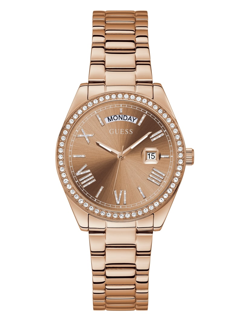 Zegarek Damskie Guess Rose Gold-Tone Analog Miedź | 672895-EIR