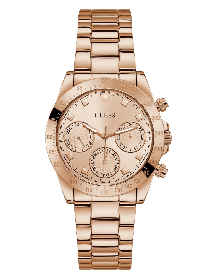 Zegarek Damskie Guess Rose Gold-Tone Wielofunkcyjny Różowe Złote | 051946-VNX