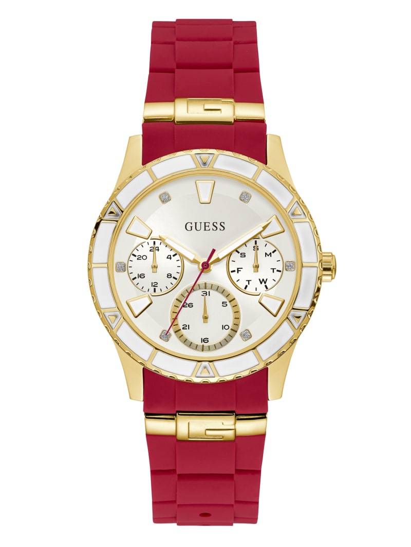 Zegarek Damskie Guess Two-Tone and Red Wielofunkcyjny Czerwone | 679108-RKA