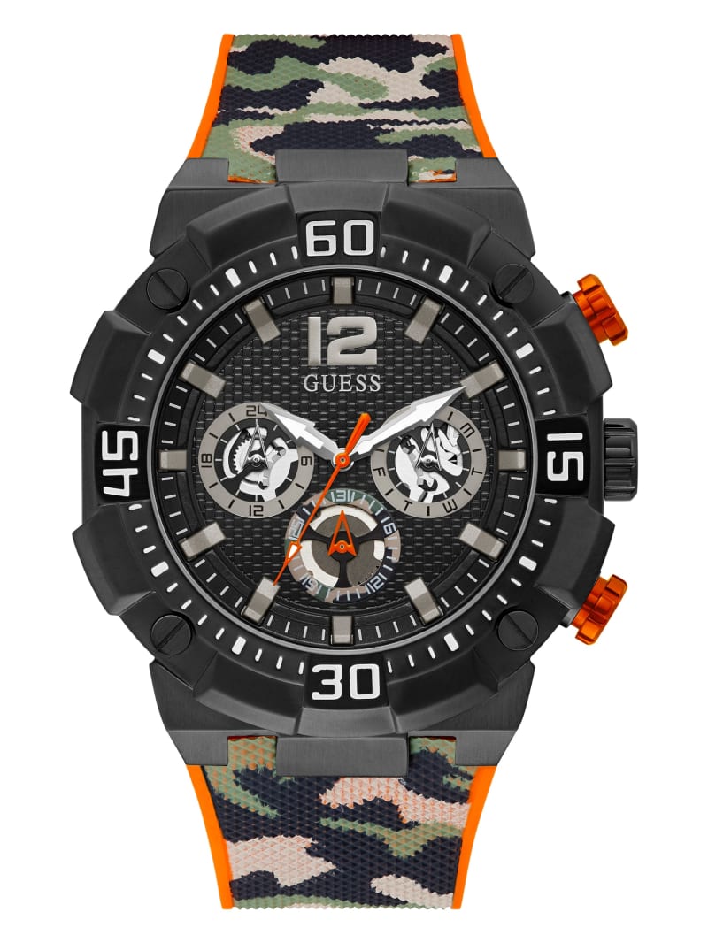 Zegarek Męskie Guess Camo Chrono-Look Wielofunkcyjny Kolorowe | 938647-QYR