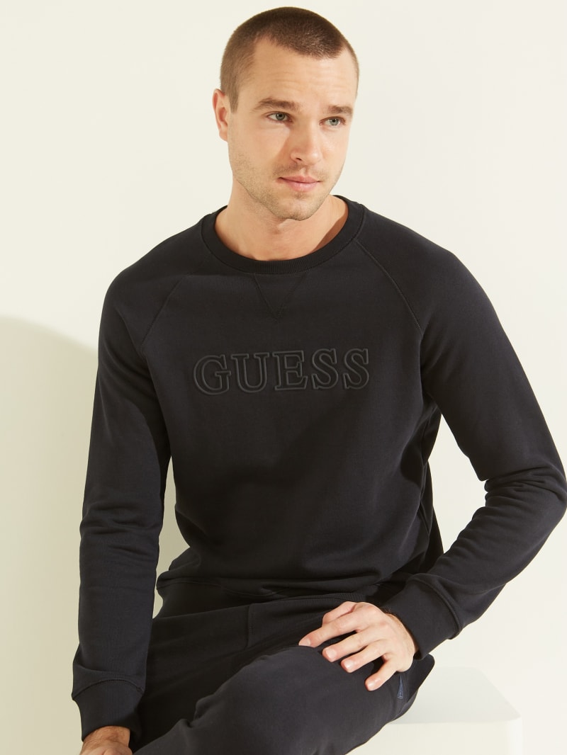 Bluzy Męskie Guess Aldwin Jasny Niebieskie | 754963-XBT