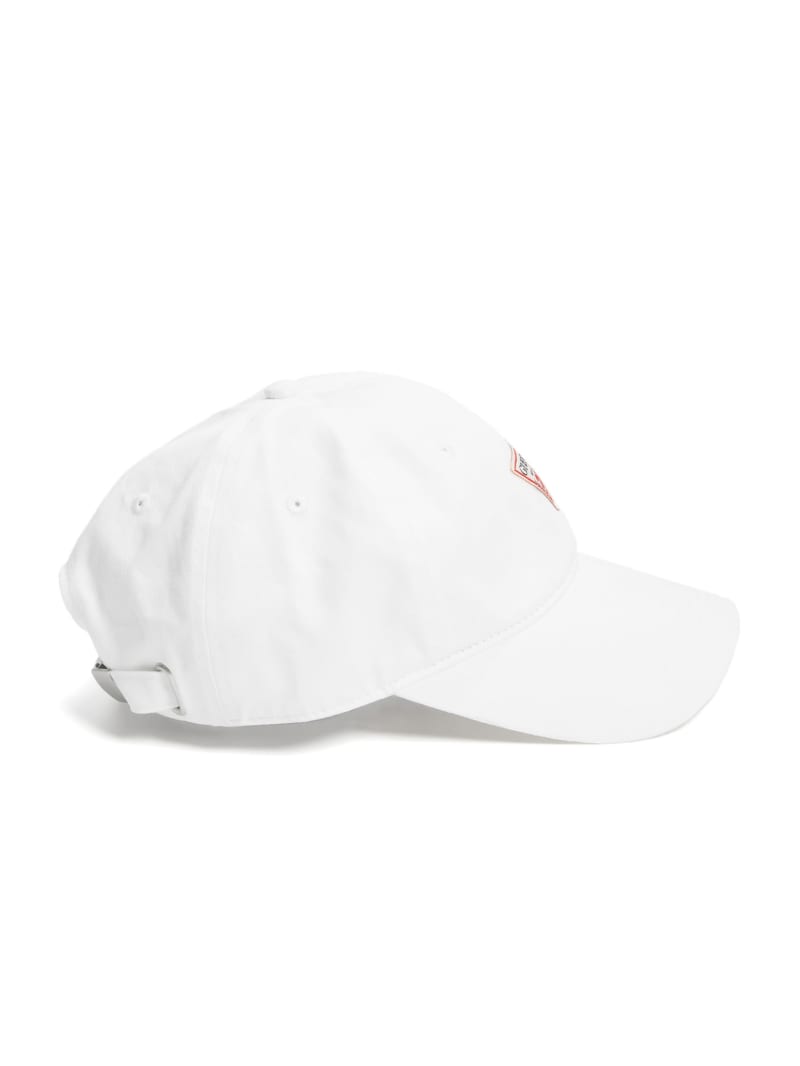 Czapki Damskie Guess Logo Baseball Białe | 291684-WVN