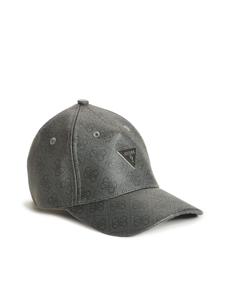 Czapki Męskie Guess Vezzola Baseball Czarne | 514083-DZW