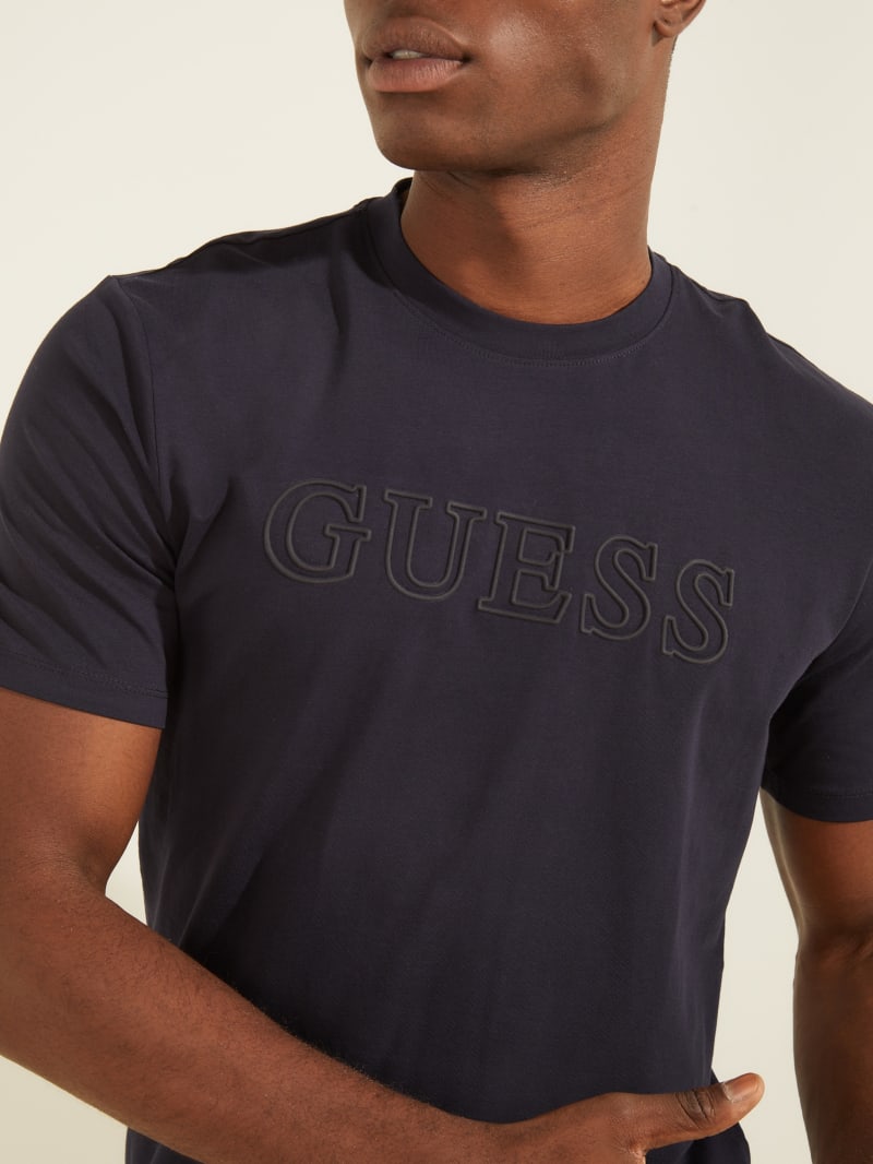 Koszulki Męskie Guess Eco Alphy Active Tee Jasny Niebieskie | 376014-LHG