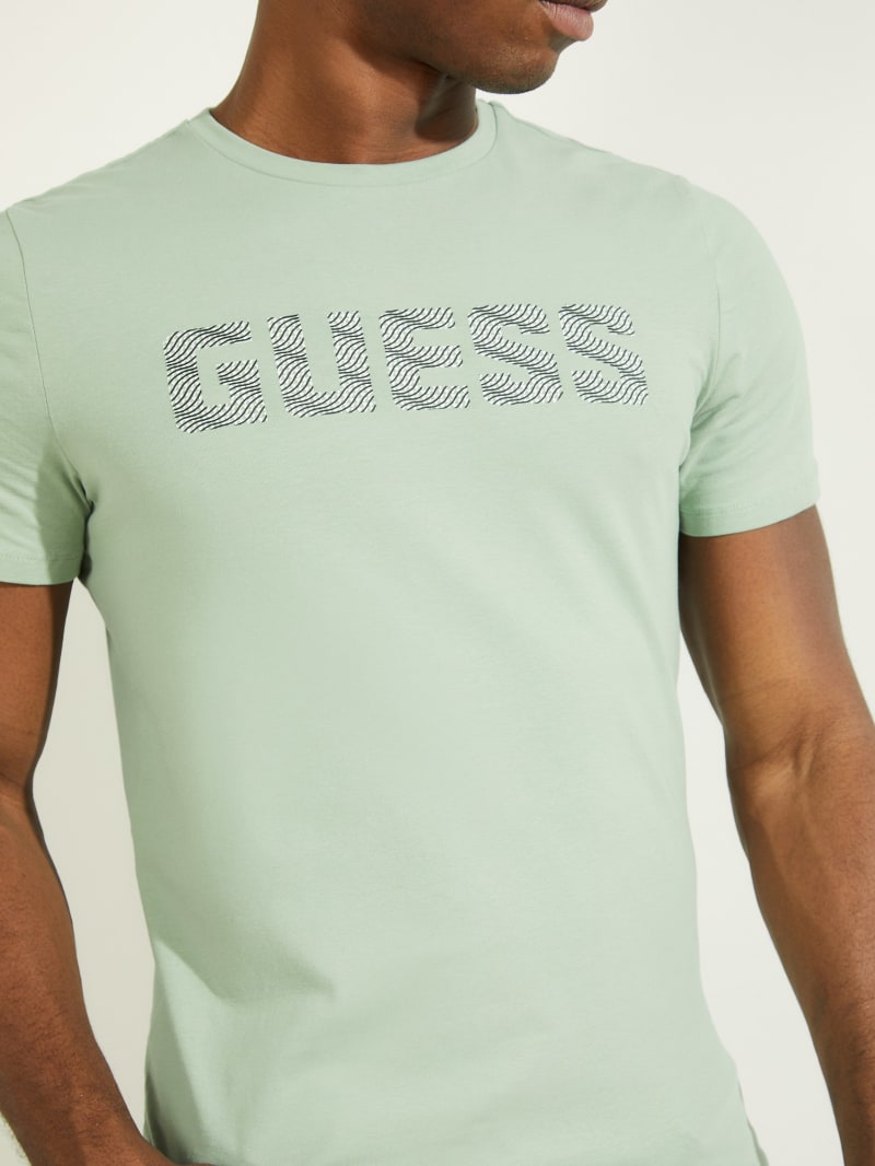 Koszulki Męskie Guess Magick Logo Tee Mięta | 524176-AKN