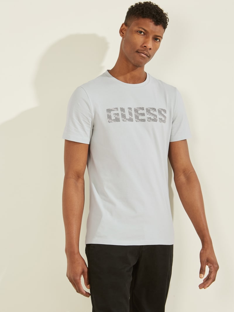 Koszulki Męskie Guess Magick Logo Tee Szare | 843067-NOU