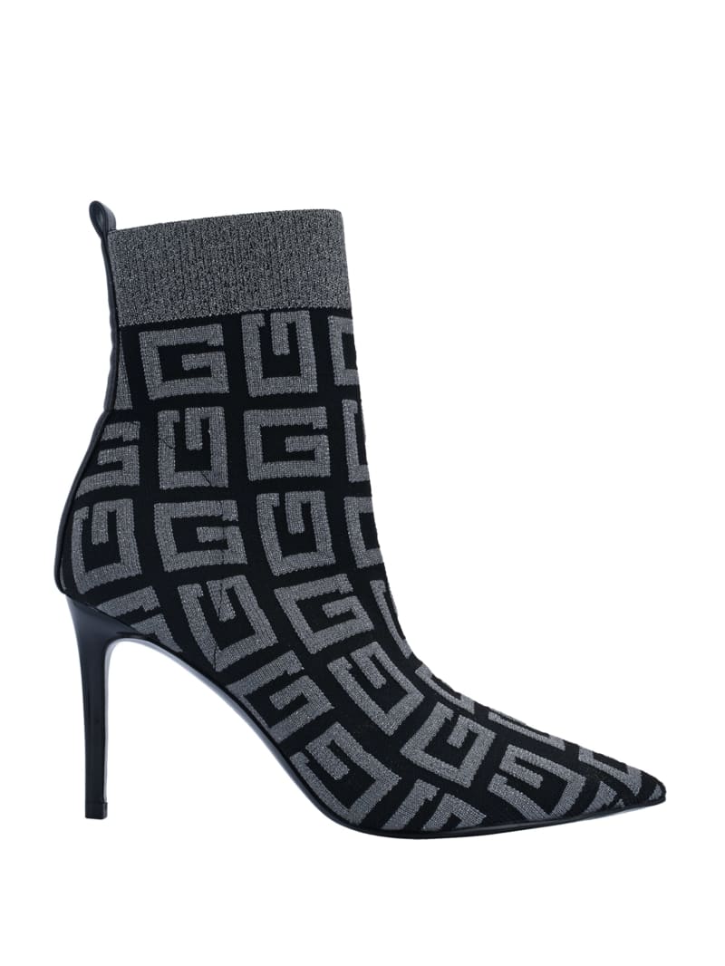 Kozaki Damskie Guess Dallyca G-Logo Sock Czarne | 679480-NKY