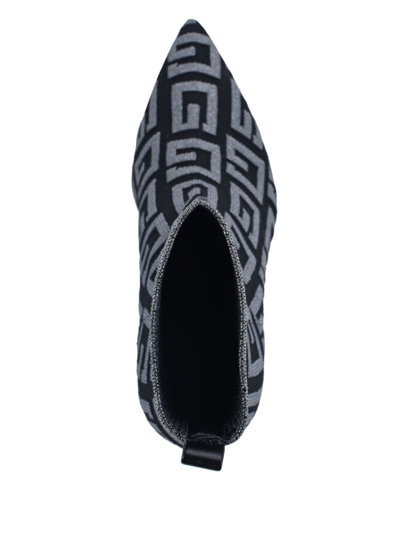 Kozaki Damskie Guess Dallyca G-Logo Sock Czarne | 679480-NKY