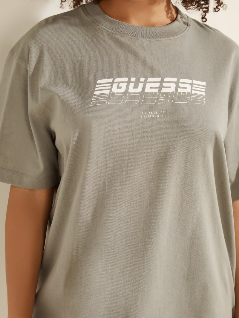 Najfatalniejszy Damskie Guess Eco Dalya Logo Tee Szare | 482750-ZYM