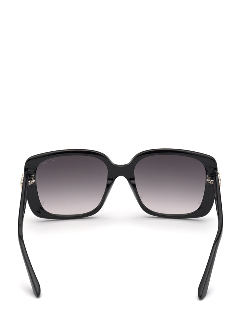 Okulary Słoneczne Damskie Guess Nelly Oversized Square Srebrne | 067249-USJ