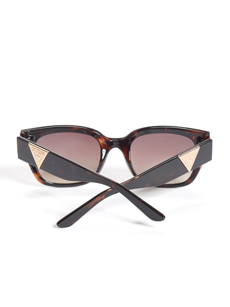 Okulary Słoneczne Damskie Guess Tortoise Square Różowe Złote | 624809-MYR