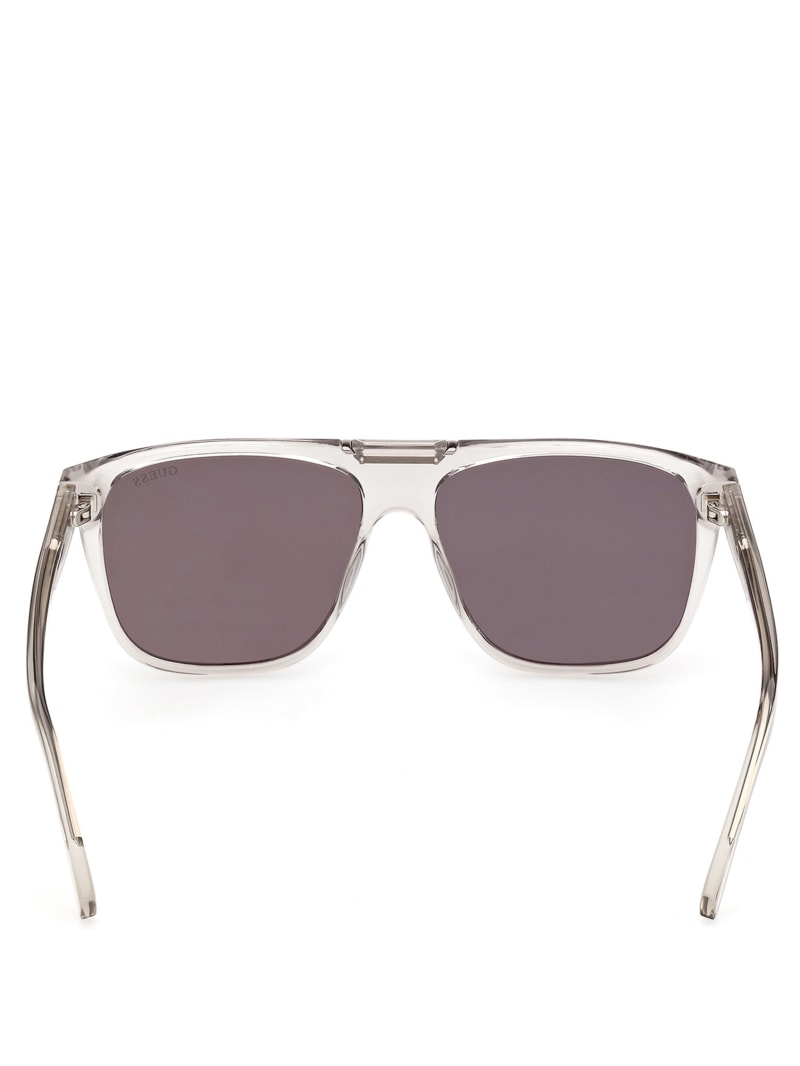 Okulary Słoneczne Męskie Guess Aviator Szare | 639107-STJ