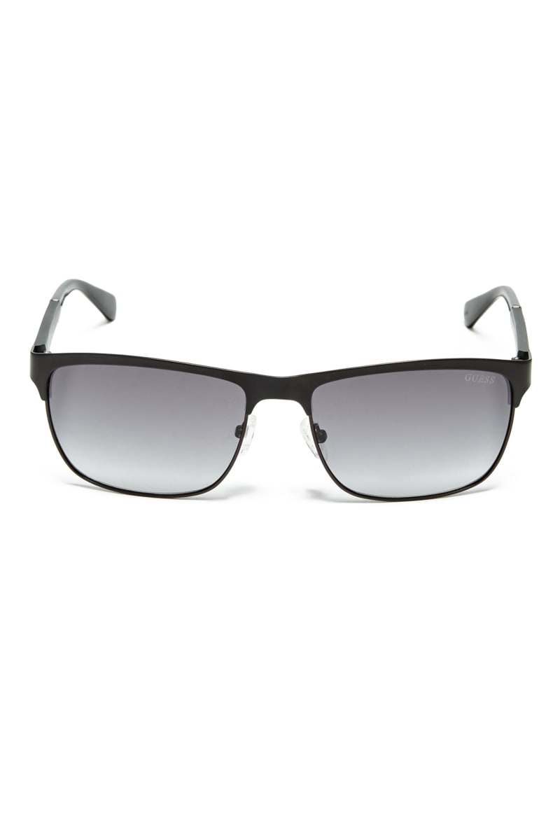 Okulary Słoneczne Męskie Guess Vincent Clubmaster Czarne | 321685-VAS