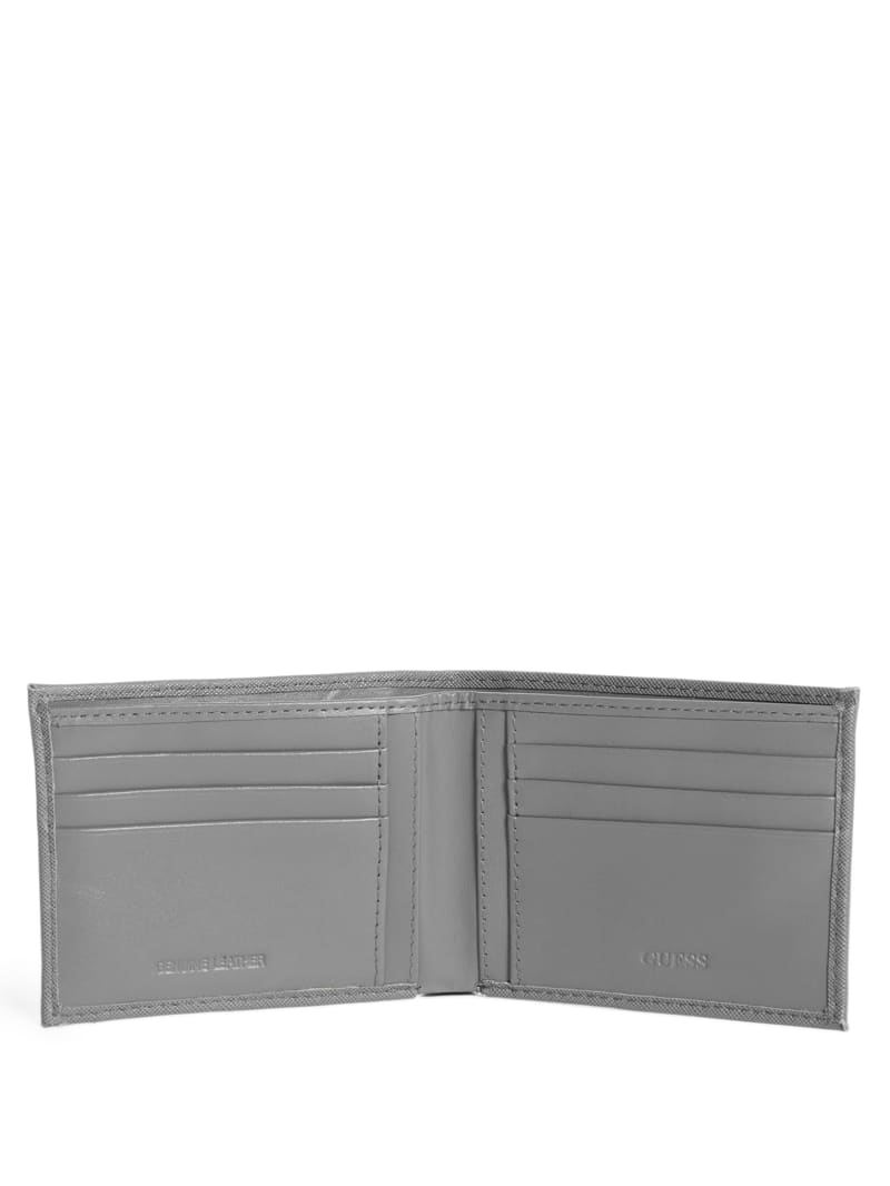 Plecaki Męskie Guess Certosa Skórzane Billfold Szare | 802539-XKI