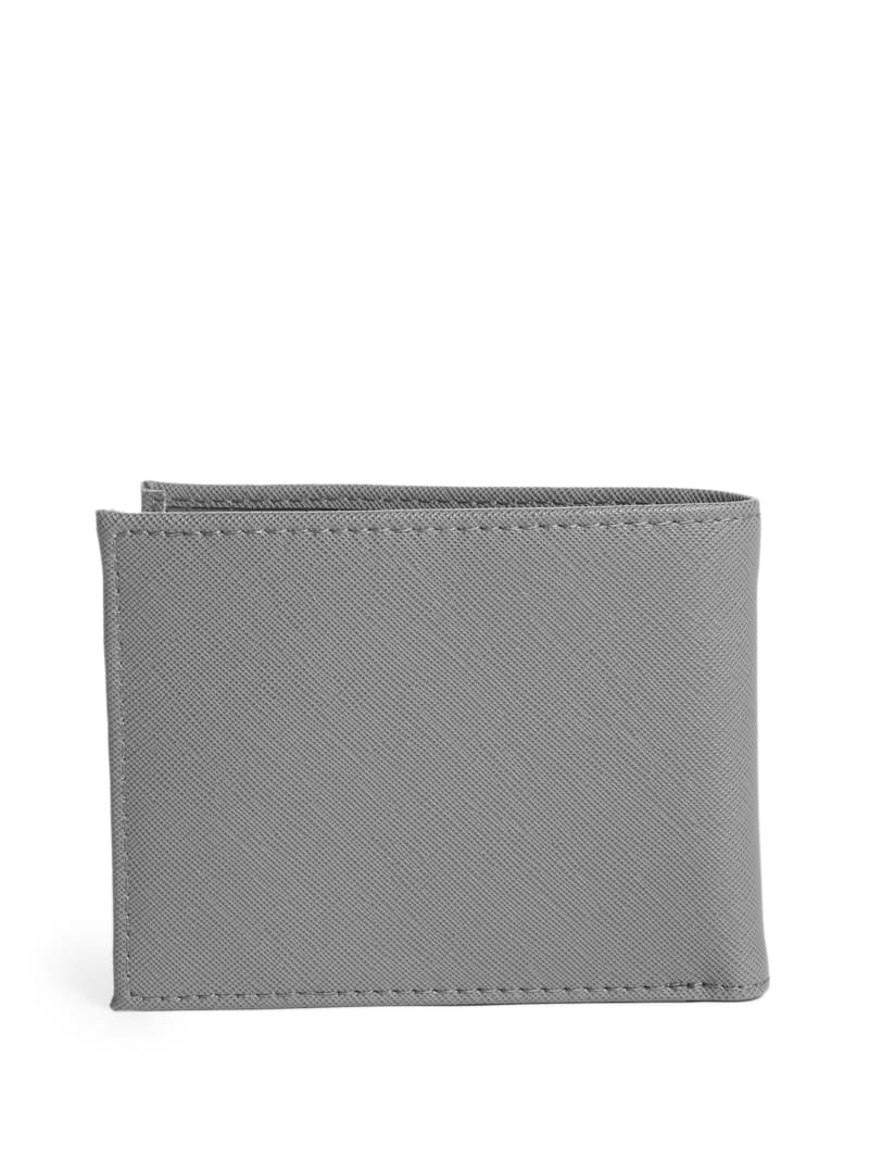 Plecaki Męskie Guess Certosa Skórzane Billfold Szare | 802539-XKI