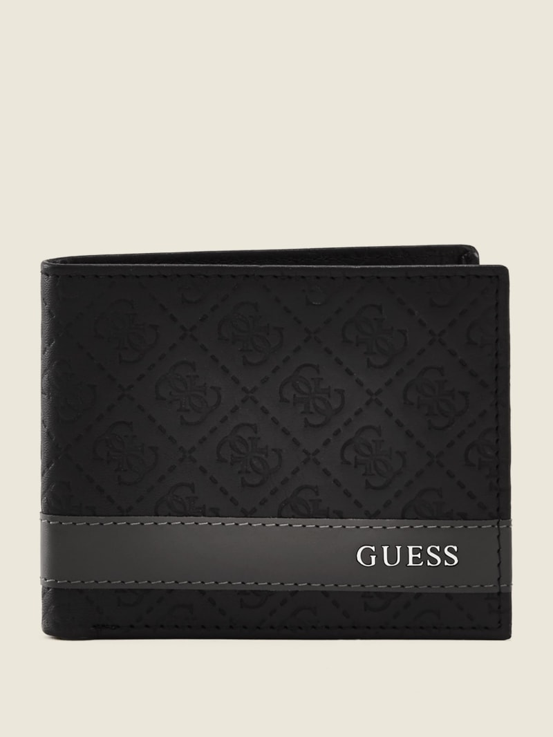 Plecaki Męskie Guess Mesa Double Billfold Czarne Szare | 678920-RXM