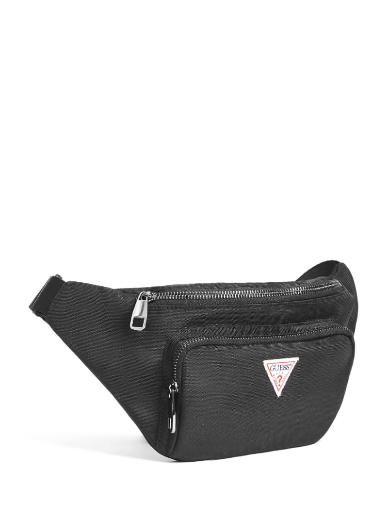 Plecaki Męskie Guess Płócienne Fanny Pack Czarne | 174023-LQA