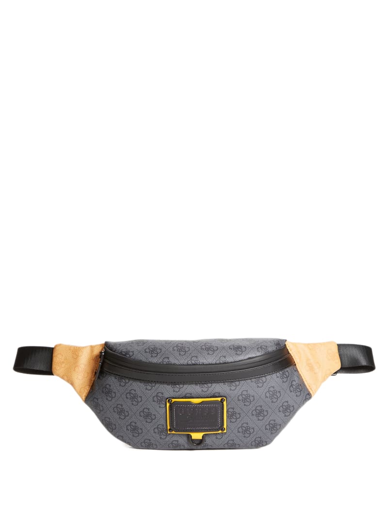 Plecaki Męskie Guess Salameda Fanny Pack Czarne | 690524-IPJ