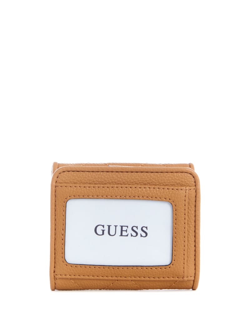 Portfele Damskie Guess Abey Card & Coin Purse Beżowe | 932540-OIE