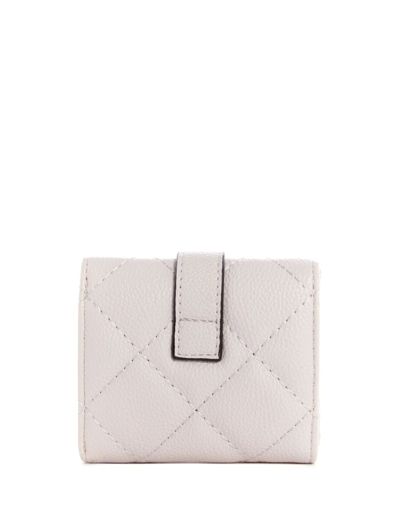 Portfele Damskie Guess Gillian Petite Trifold Szare | 305291-CSH