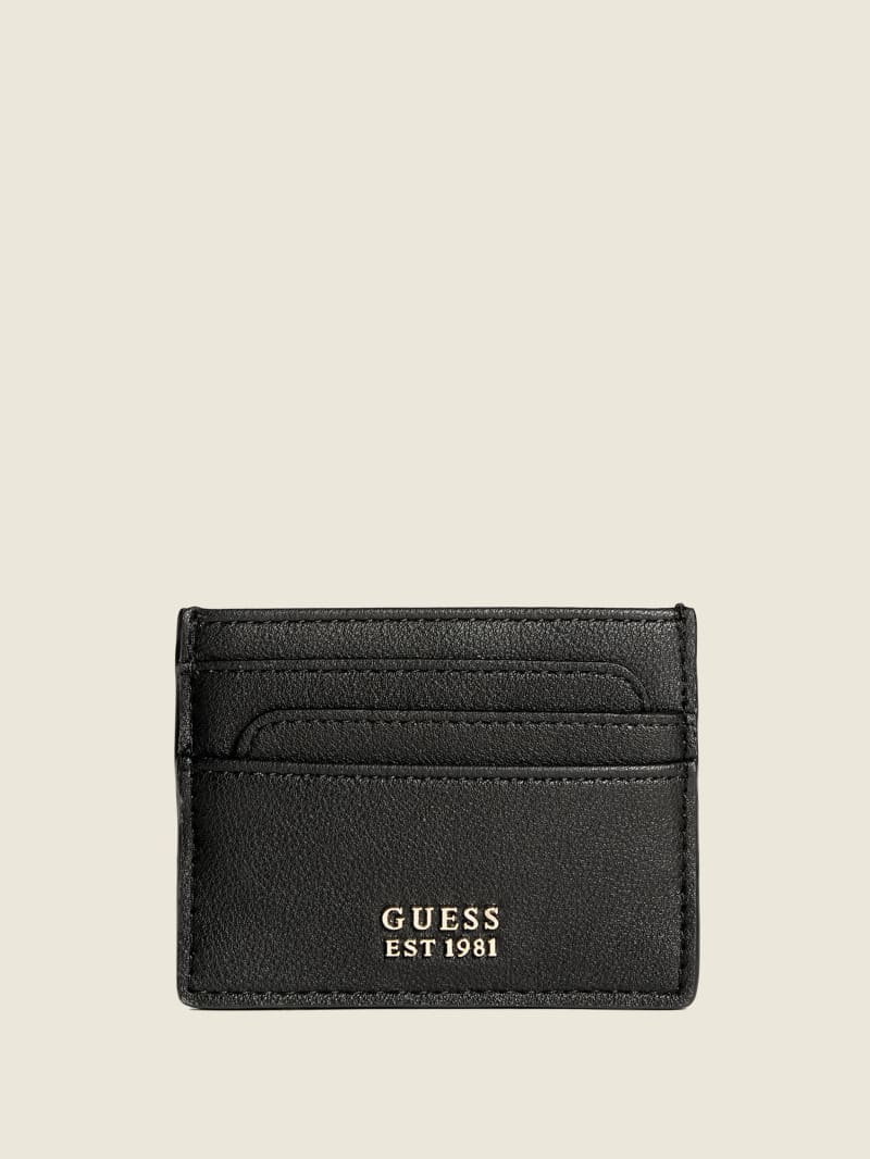 Portfele Damskie Guess NOELLE SLG CARD HOLD Czarne | 907638-GZY